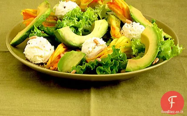 Insalata di fiori di zucca e Ricotta