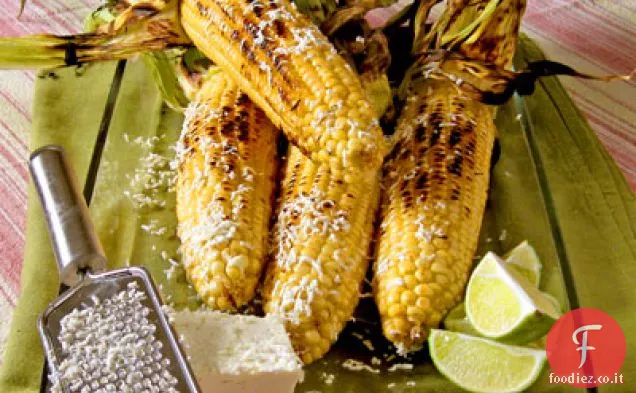 Mais alla griglia con Feta e Lime