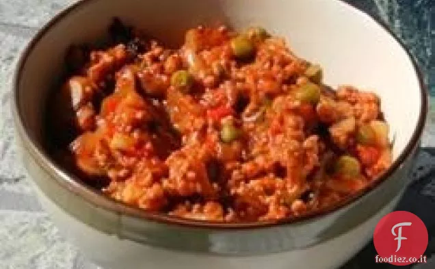 Peperoncino con carne di maiale macinata