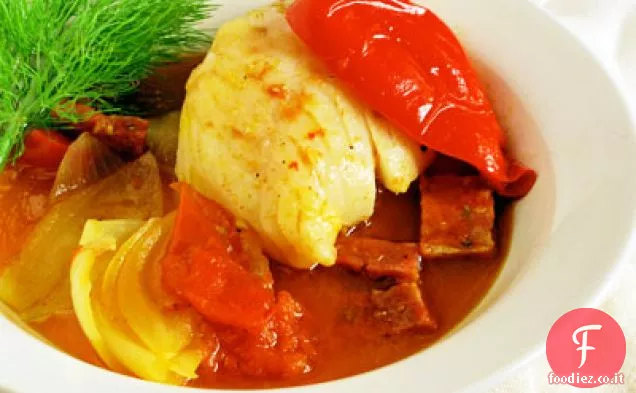 Stufato di merluzzo con Pimenton & Chorizo