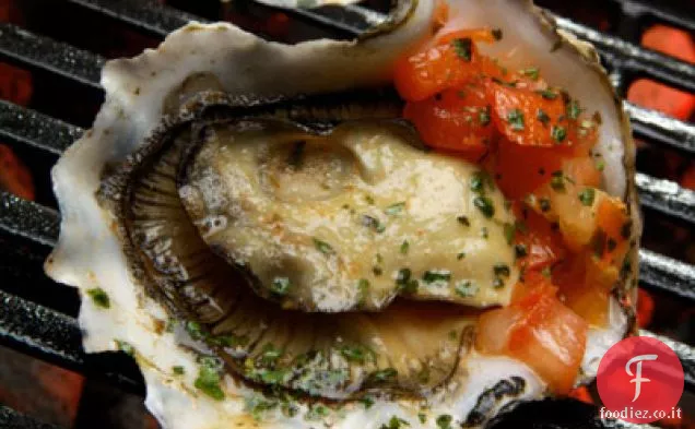 Ostriche alla griglia speziate con gusto di pepe asiatico