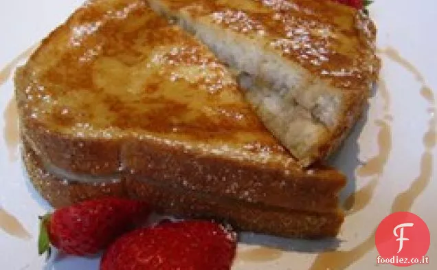 Pane tostato francese ripieno di banana al forno di Karen
