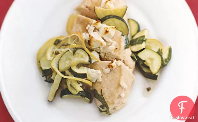 Pollo Feta con Zucchine