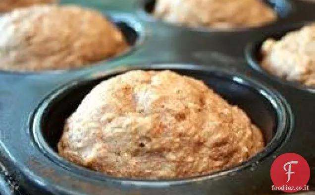 Muffin alla salsa di mele all'avena