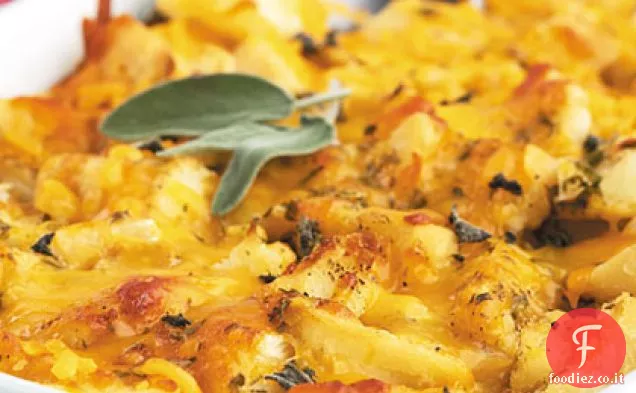 Gratin di patate cheddar