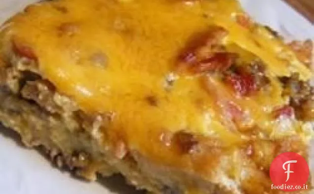 Colazione di Natale salsiccia Casseruola