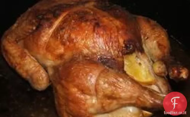 Felice pollo arrosto