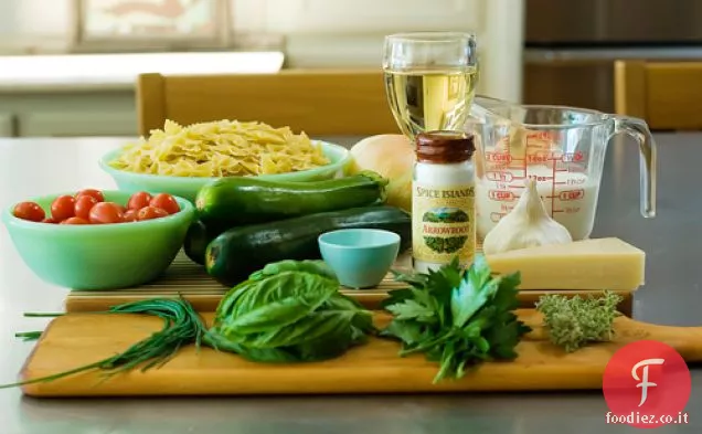 Farfalle con Zucchine