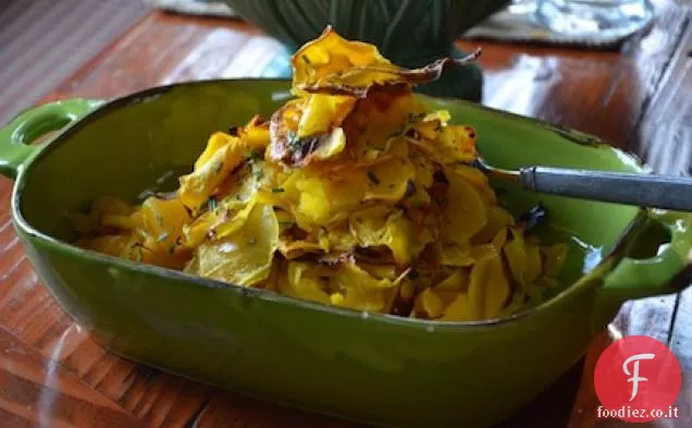Nastri di zucca arrosto