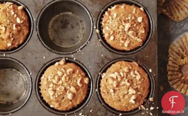 Muffin di zucca, mela e nocciola