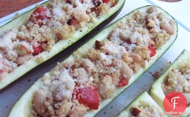 Sano e delizioso: zucchine grigliate con ripieno di quinoa