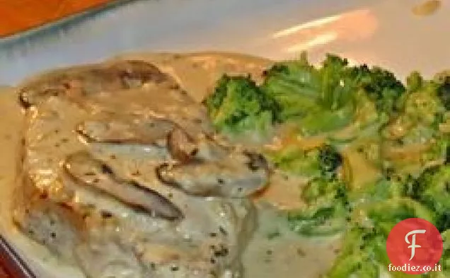 Incredibile braciole di maiale in salsa di panna