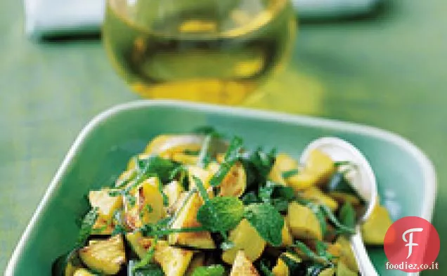 Zucchine saltate e zucca gialla con menta