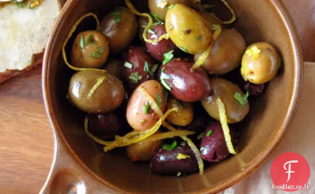 Olive marinate con Limone e Origano