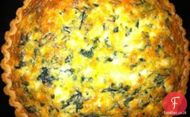 Quiche verde agli spinaci del Cile