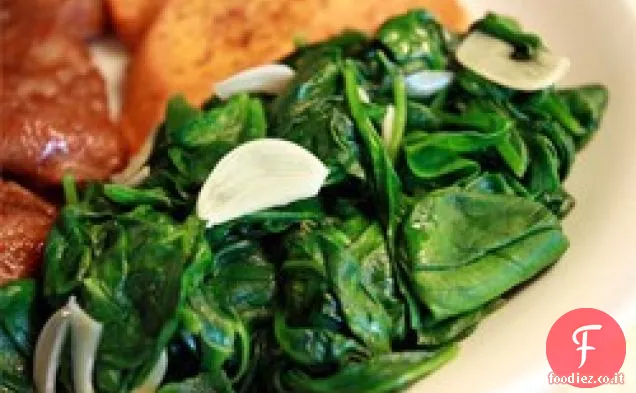 Spinaci saltati facili e veloci