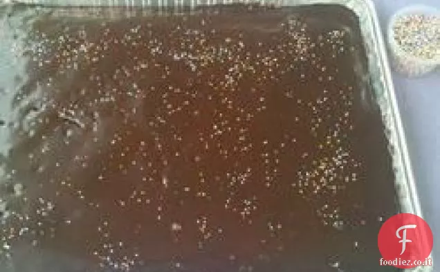 Torta di fogli di cioccolato Texas