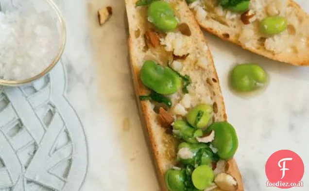 Crostini di Mandorle Fava Menta