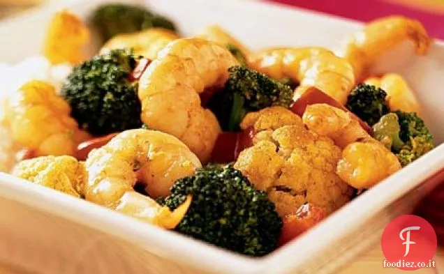 Gamberetti al cocco al curry Saltati in padella