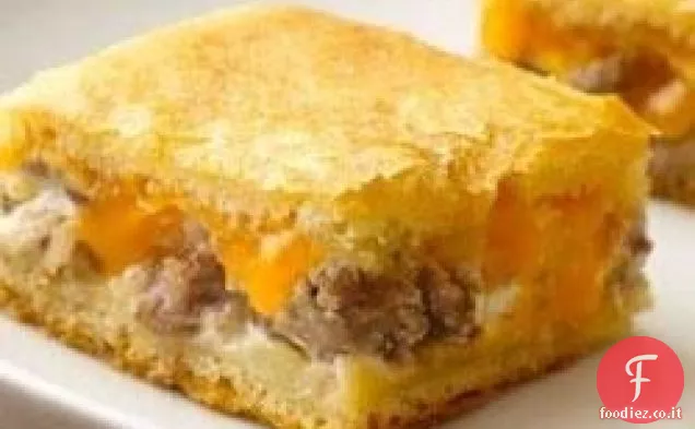 Salsiccia e formaggio Mezzaluna Quadrati da Pillsbury