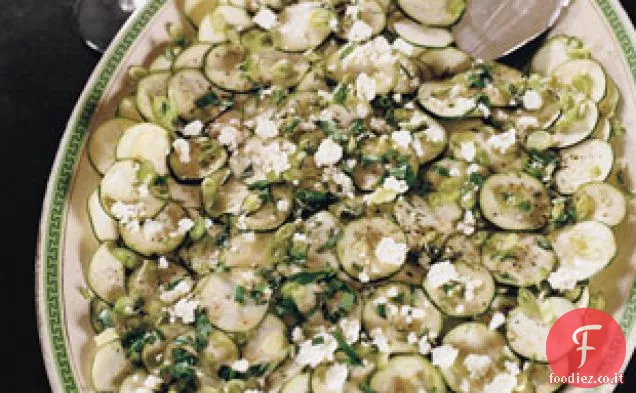 Carpaccio di Zucchine con Ricotta fatta in casa