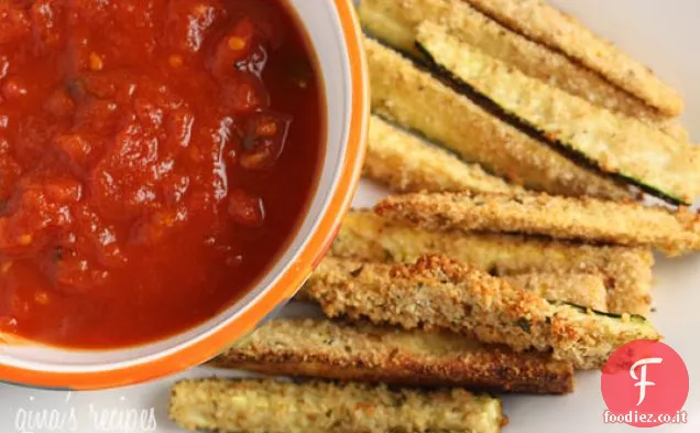 Bastoncini di zucchine al forno