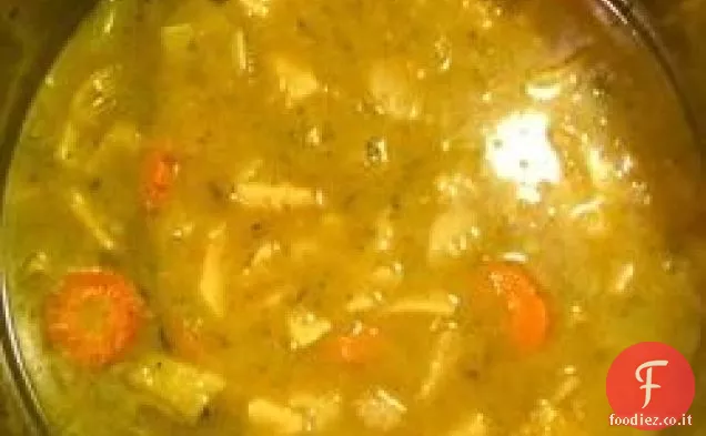 Zuppa di sedano rapa e pere
