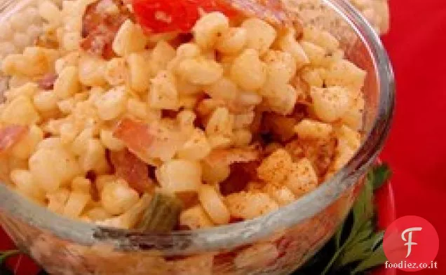 Cajun Mais e pancetta Maque Choux