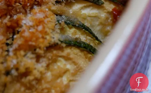 Zucchine al forno di Naptime e pomodori, con salsiccia arrosto