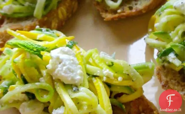 Crostini Con Zucchine Zucca E Feta