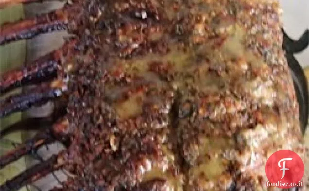 Cremagliera di agnello in crosta di menta