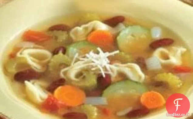 Zuppa di tortellini italiani