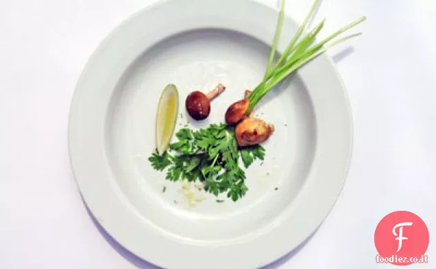 Insalata di Sedano e Funghi Shitake con Limone e Parmigiano-Reggiano