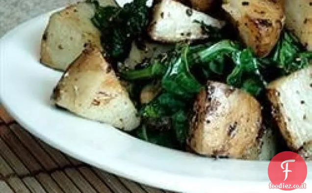 Patate arrosto con verdure