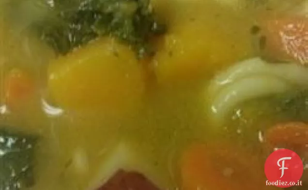 Zuppa di verdure al burro