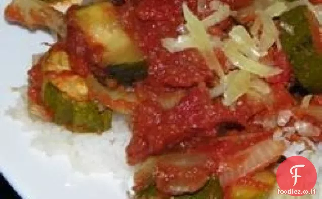 Aglio arrosto Zucchine e Pomodori