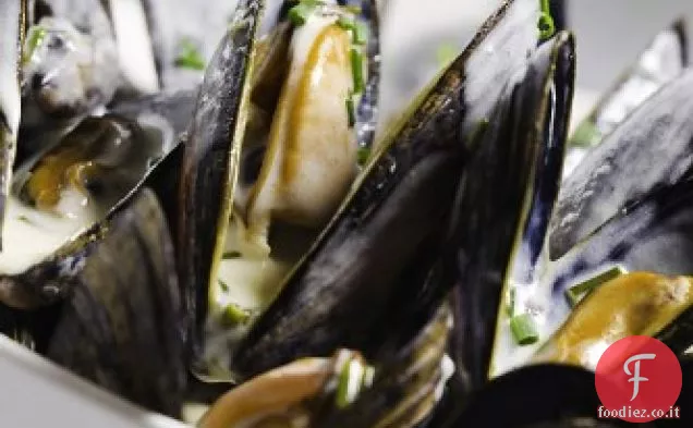 Cozze al vapore-Moules Frites