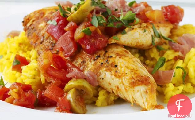Pollo piccante alla basca