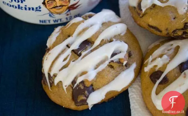 Biscotti al cioccolato alla zucca ghiacciata