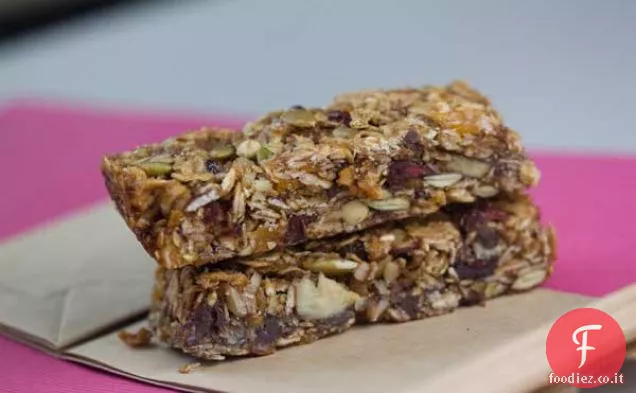 Barrette di muesli di noci gommose