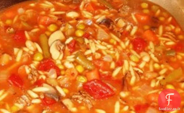 Zuppa di manzo vegetale piccante