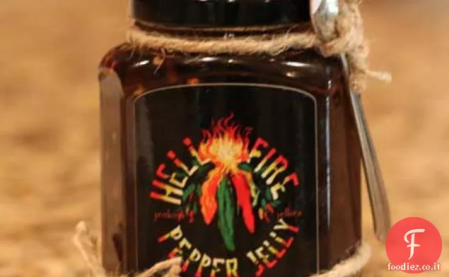 Inferno di fuoco Pepe gelatina Burro di arachidi Panini e Giveaway