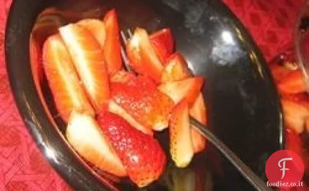 Fragole Fresche con Aceto Balsamico