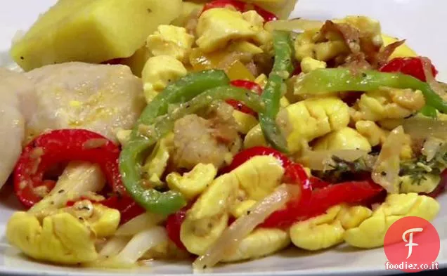 Ackee e Pesce salato