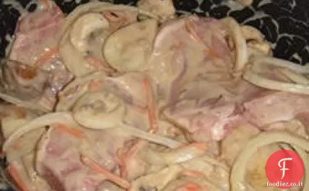 Braciole di maiale semplice fornello lento