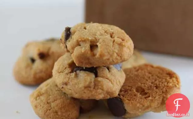 Mini Biscotti al burro di arachidi con gocce di cioccolato