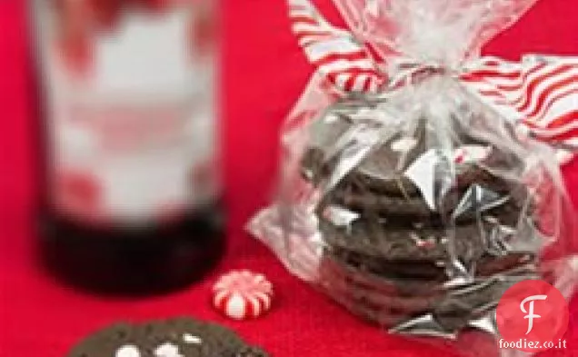 Doppio cioccolato biscotti alla menta piperita