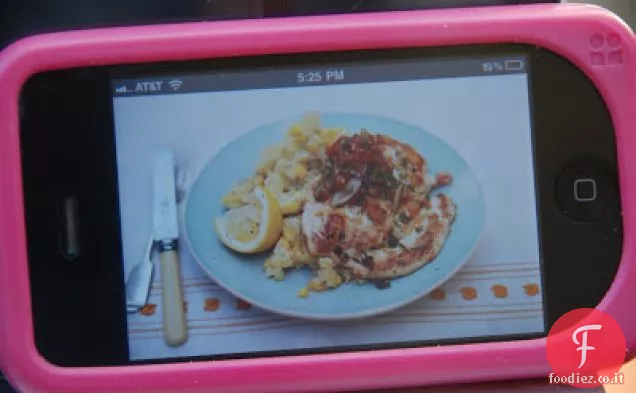 Pollo al limone e alle erbe alla griglia con poltiglia (e salsa di pomodoro)