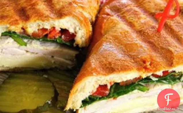 Tacchino alla griglia e panino svizzero