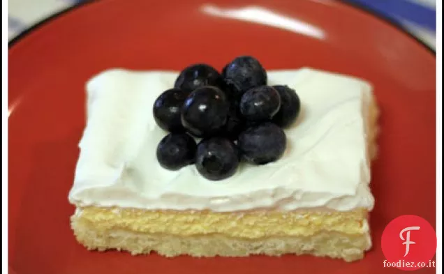Quadrati di cheesecake al limone